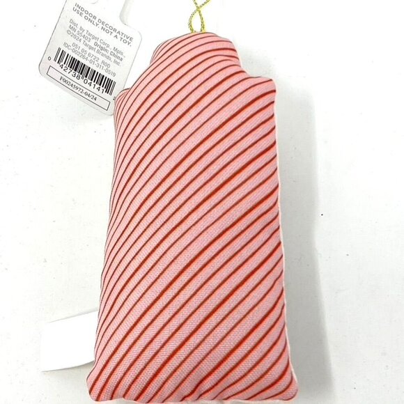 Target Fabric Plush Building House Christmas Tree Ornament Red/White Wondershop - Picture 4 of 9